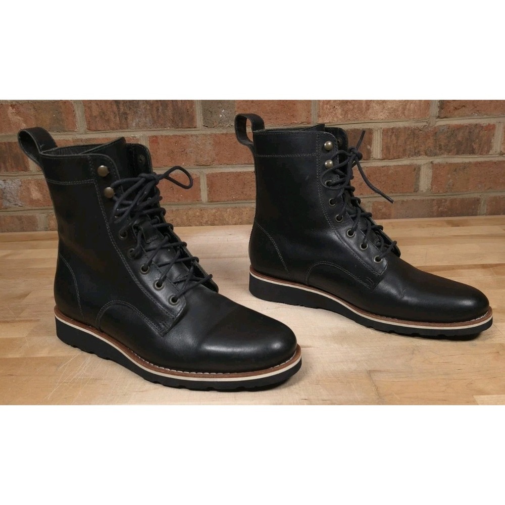 HELM Boots Death & Co The Jakob Mens US 9.5M Black Leather Casual Boots
